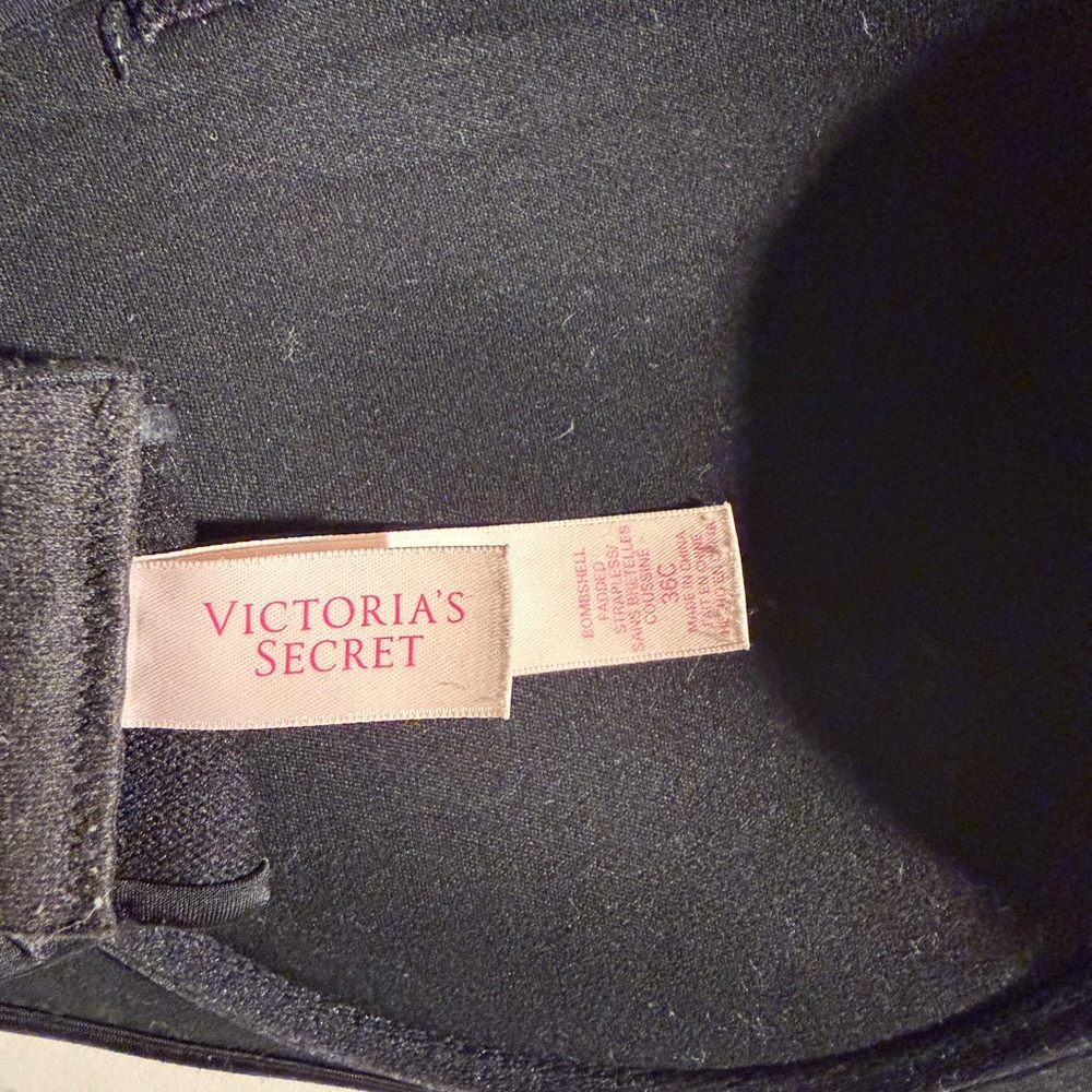 ☀️ Victoria's Secret Bombshell Strapless Padded Bra ☀️ 36 C - Picture 9 of 12
